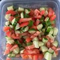 0720まま's cooksnap of when they made トマトときゅうりで食べるドレッシング？！.