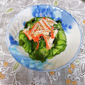 みぽぽ37's cooksnap of when they made きゅうりとカニカマとわかめの酢の物.