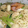 クックVVO8Y4☆'s cooksnap of when they made 麺つゆで簡単！小松菜としめじの和風パスタ.