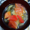 クック3N0VKO☆'s cooksnap of when they made 旨味ぎっしり♡トマトとナスの味噌汁.