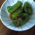 ぽんこ2021's cooksnap of when they made レンジにおまかせ☆丸ごとピーマンのお浸し.