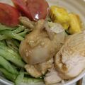OtumuMam's cooksnap of when they made 夫が大絶賛の炊飯器サラダチキン.