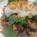 ＭＩＬＵ's cooksnap of when they made さっぱり茄子の薬味おろしそば.