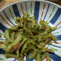 雅ﾏﾏ's cooksnap of when they made 【簡単作り置き】ゴーヤと梅干しの和え物.