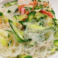 hiromioryo's cooksnap of when they made 胡瓜・カニカマ・春雨のツルツル酢の物♪.