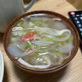 クックWMNNHB☆'s cooksnap of when they made 白菜とカニカマのスープ.