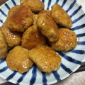 ryok2223's cooksnap of when they made 鶏ミンチの甘辛にんにくバター醤油のつくね.