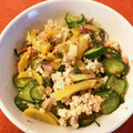 caruga's cooksnap of when they made 鮭と茗荷、胡瓜、沢庵の混ぜご飯.