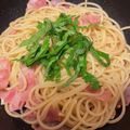 ヴィーナスけい's cooksnap of when they made ベーコンと大葉の和風ペペロンチーノ.