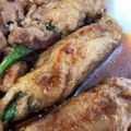 ちーたんずはうす's cooksnap of when they made 豚こまで巻く！オクラのコクうま照り焼き.