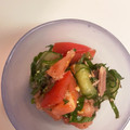 ゆずぽん821's cooksnap of when they made パパッときゅうりトマト大葉ツナの旨いやつ.