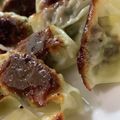 MULA's cooksnap of when they made ワンタンの皮でパリパリ餃子.