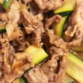 クックLZ7E8G☆'s cooksnap of when they made 材料二つ★豚小間肉とズッキーニのみそ炒め.