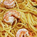 ぱぴぷぺぽち's cooksnap of when they made エビ＆レモンのガーリックパスタ.