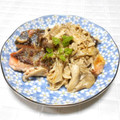 ＠迷子＠'s cooksnap of when they made 簡単美味しい！鮭とキノコのクリーム煮.