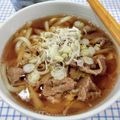 在宅勤務のおじさん's cooksnap of when they made 牛丼をリメイク！肉うどん♪.