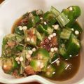 クックHDP0M2☆'s cooksnap of when they made オクラと梅干しの和え物.