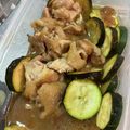 にぎり族's cooksnap of when they made 梅肉旨鶏ももチャーシュー☆簡単ズッキーニ.