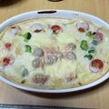 蒼くんの母's cooksnap of when they made スキレットで♪クリーム煮込み風ハンバーグ.