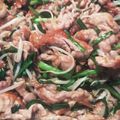 tomocyos's cooksnap of when they made ブタニラ炒め.