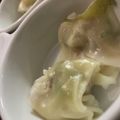MULA's cooksnap of when they made 簡単♬葱たっぷり茹でワンタン.