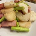 ふわふわまくら's cooksnap of when they made とまらない☆長芋とアスパラのにんにく炒め.