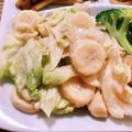 ポニーリボン's cooksnap of when they made 予想を上回るよ～♪レタスとバナナのサラダ.