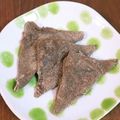 ペキのリリー's cooksnap of when they made 電子レンジで和菓子を作ろう★銘菓八ッ橋★.