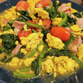 クーパーの母's cooksnap of when they made トマトとほうれん草の中華風たまご炒め.