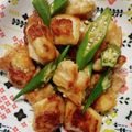 ここまり☆'s cooksnap of when they made 鶏とオクラのネバネバ甘酢炒め.
