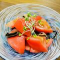 kinniko's cooksnap of when they made ✿トマトと塩昆布だけぇ✿.