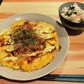 きなこ＊。's cooksnap of when they made 簡単豆腐のお好み焼き.