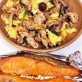 22ひじき's cooksnap of when they made 豚肉としめじ、ニラのニンニク醤油炒め.