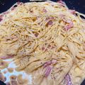 クック0TWK4T☆'s cooksnap of when they made 簡単▶極旨濃厚リッチ◀滑らかカルボナーラ.