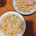 yunapi☆'s cooksnap of when they made なめたけの和風クリームパスタ.