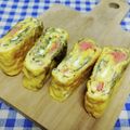 ととろ＆めい's cooksnap of when they made 大葉入り明太卵焼き.