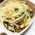 バウチャン's cooksnap of when they made レンジ豚バラナスもやし☆サラダ☆昼食簡単.