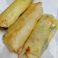 cyobindish's cooksnap of when they made ズッキーニとバジルで春巻きイタリアン？.