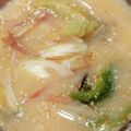 うっち～H's cooksnap of when they made 焼き茄子の入った冷たいお味噌汁.