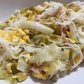 yomo1229's cooksnap of when they made 簡単！レタスとハムのそうめんチャンプルー.