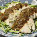 ★なみ☆'s cooksnap of when they made しっとりゆで鶏＊さっぱり梅ごまソースかけ.