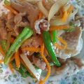 akilala's cooksnap of when they made 豚小間♡野菜生姜焼き.