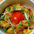 食いしん坊あー's cooksnap of when they made 卵黄とろ～りアボキムチ.