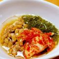 食いしん坊あー's cooksnap of when they made 糖質制限×便秘解消　めかぶ納豆キムチ.