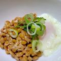 食いしん坊あー's cooksnap of when they made 納豆の温泉卵のせ.