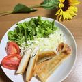 chi−ちゃん's cooksnap of when they made 鶏ささみの春巻き.