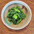 コムギ大好き's cooksnap of when they made ごま油香るつるむらさきのおしたし.
