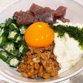 MizuhoBank's cooksnap of when they made まぐろのばくだん素麺.