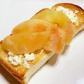 食いしん坊あー's cooksnap of when they made ♢桃のトースト♢.
