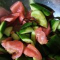 まりゆりひろこ's cooksnap of when they made トマトと叩きキュウリの塩昆布和え.